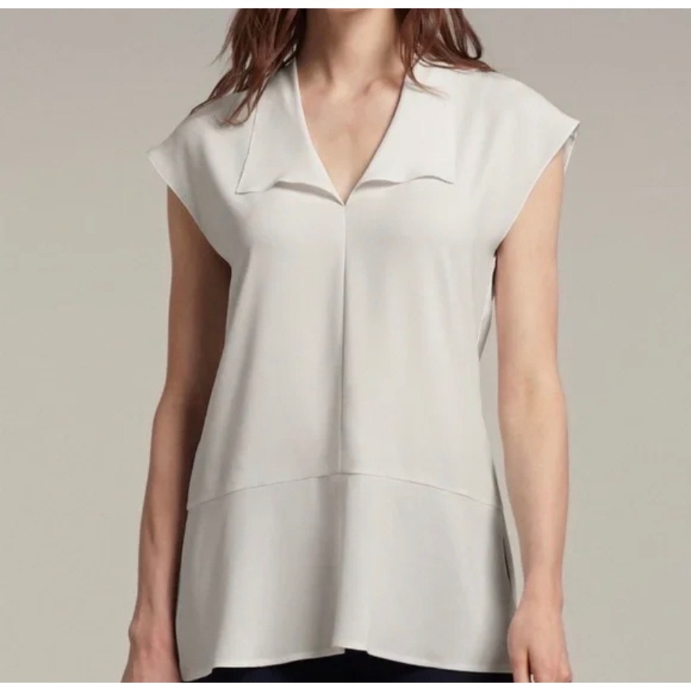 Women's M.M. Lafleur Cream Huston Blouse Size Medium